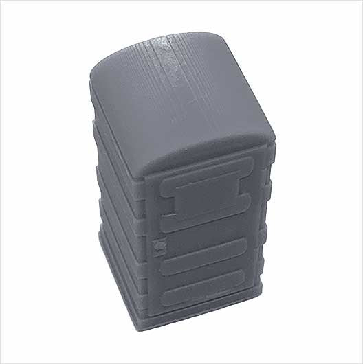 OO Scale Ready to Paint Portable Toilet - Style 2