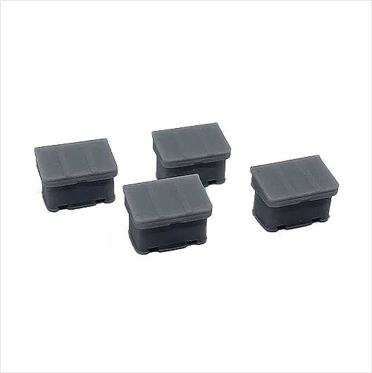 OO Scale Ready to Paint Salt and Grit Bin - Style 2 (4 pack)