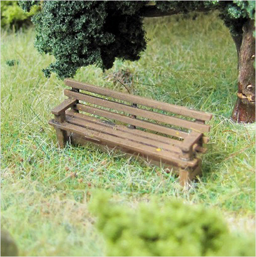 OO Scale Ready to Paint Wooden Bench (6 pack)