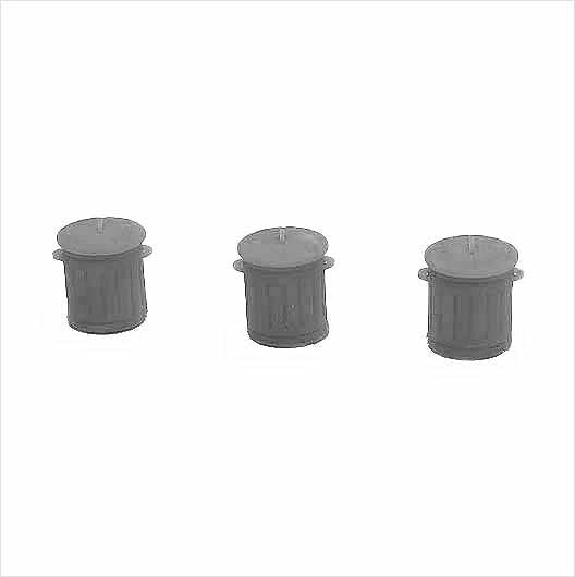 OO Scale Ready to Paint Galvanised Metal Bin