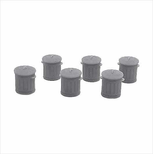 OO Scale Ready to Paint Galvanised Metal Bin
