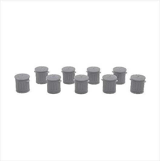 OO Scale Ready to Paint Galvanised Metal Bin