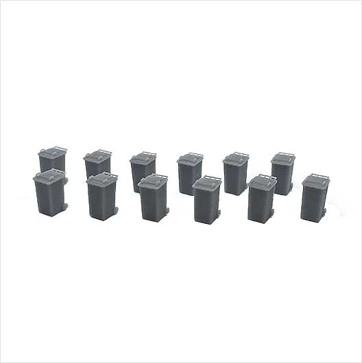 OO Scale Ready to Paint Wheelie Bin - Style 2
