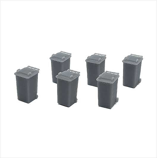 OO Scale Ready to Paint Wheelie Bin - Style 2