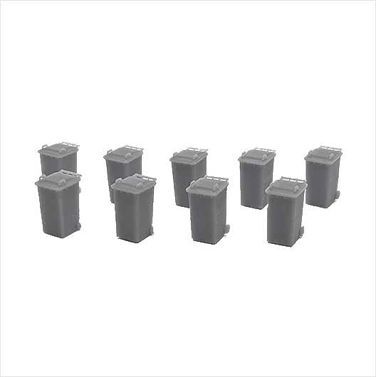 OO Scale Ready to Paint Wheelie Bin - Style 2