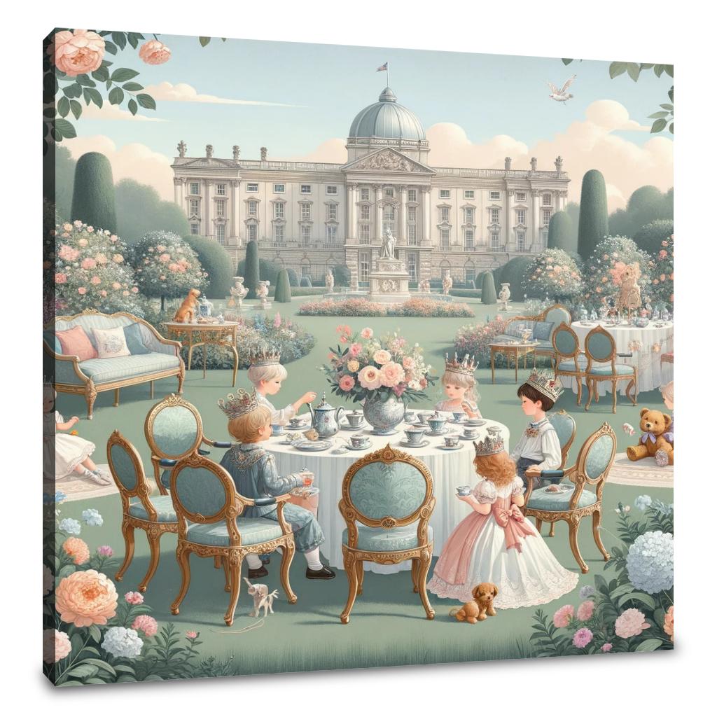 Royal Garden Tea Party Canvas