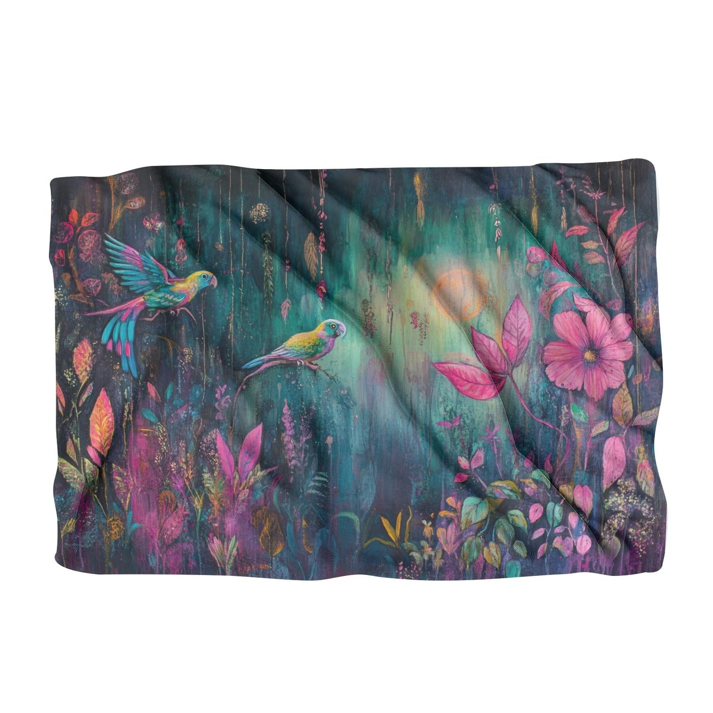 Neon Jungle Blanket