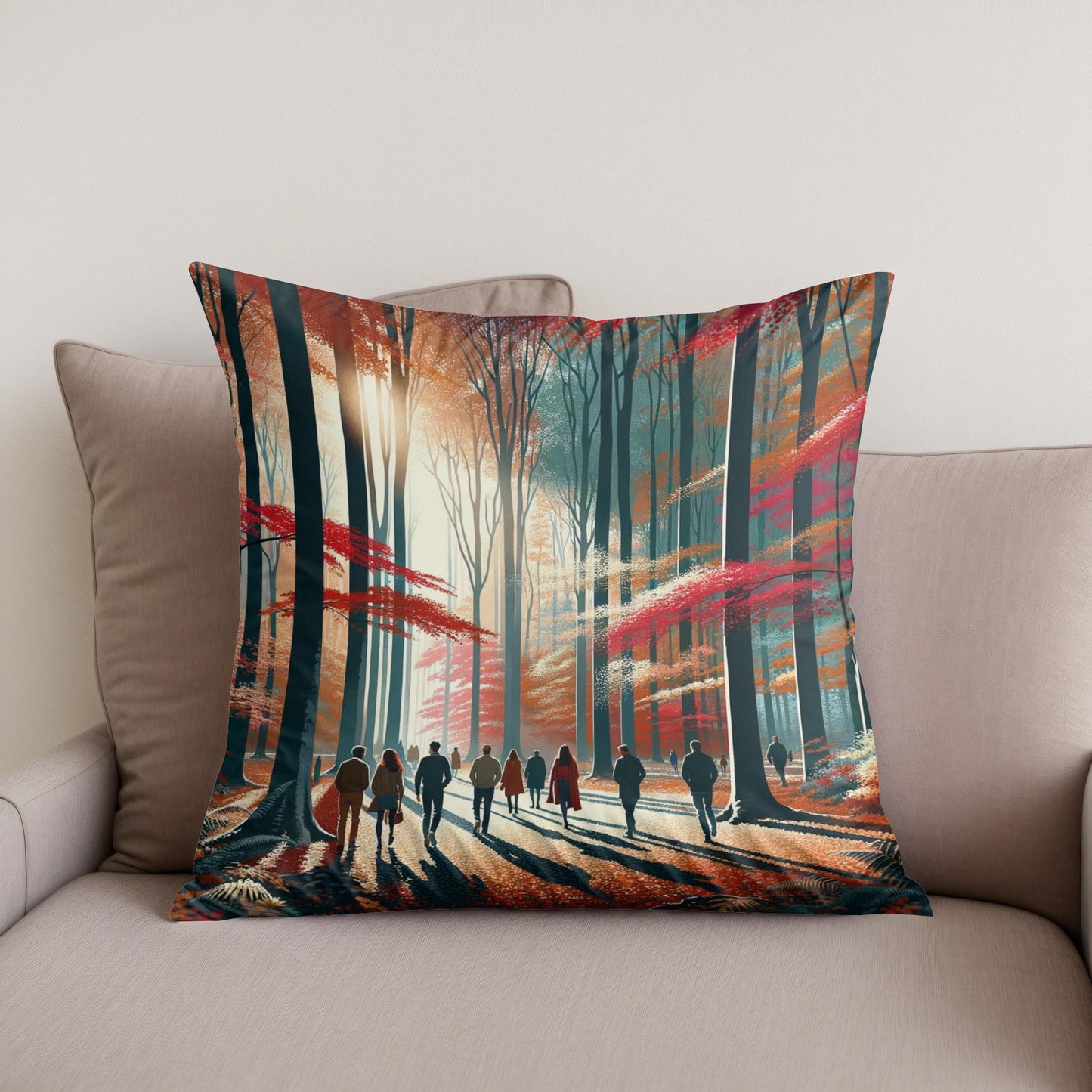 Autumnal Harmony Cotton Cushion