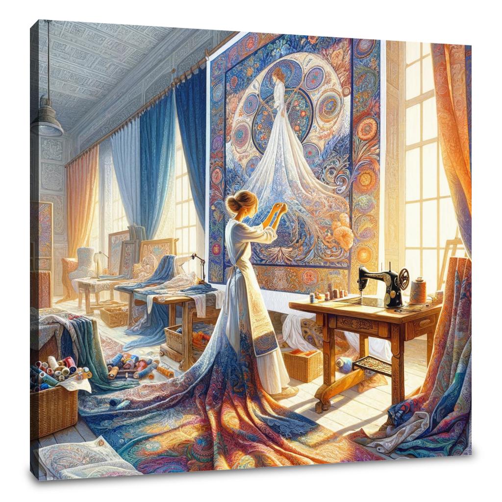 Ethereal Threads Canvas