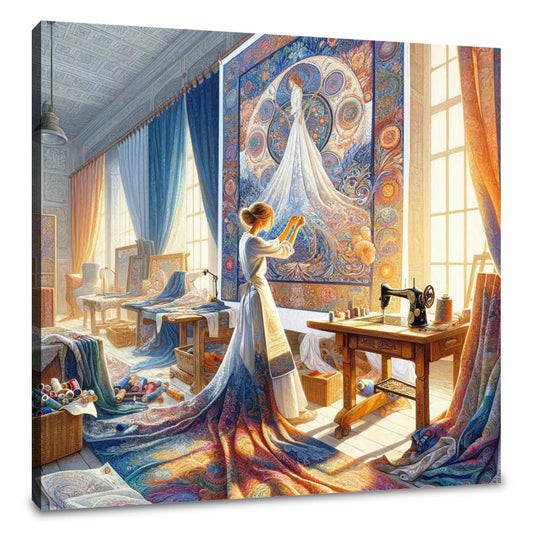 Ethereal Threads Canvas