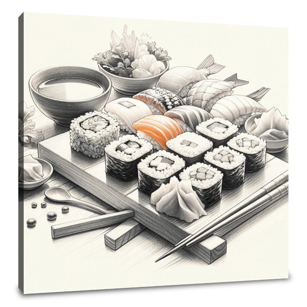 Sushi Zen Canvas