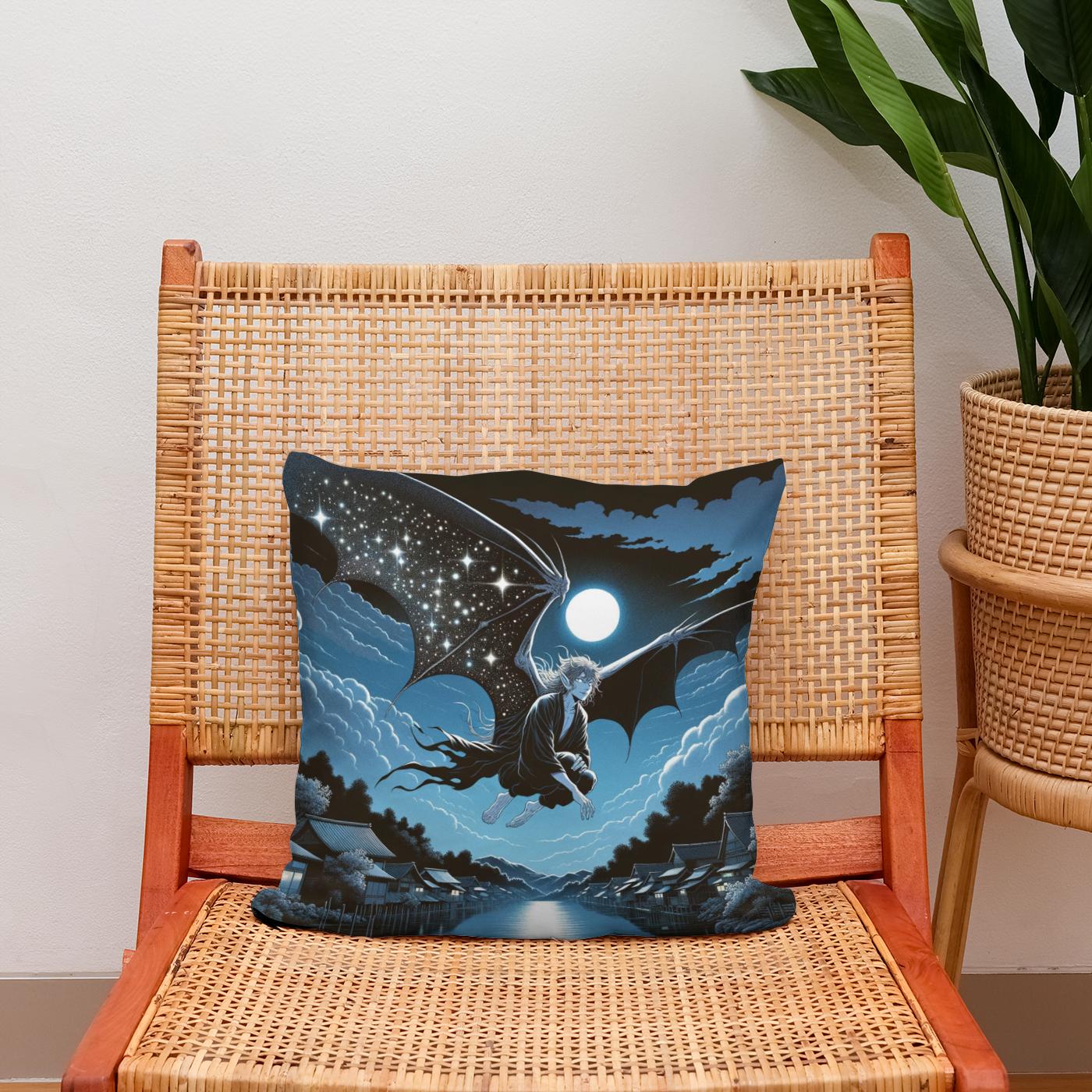 Nocturnal Grace Cotton Cushion