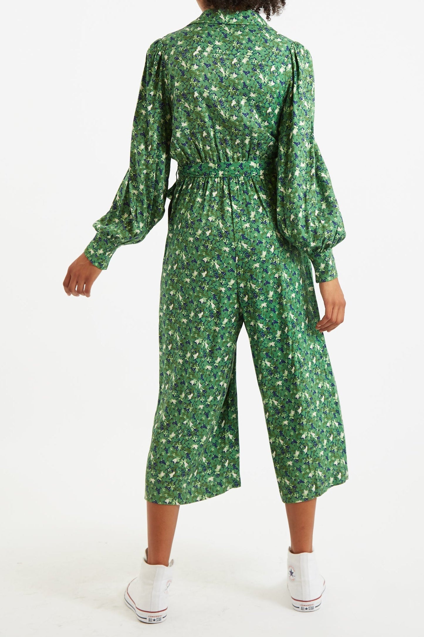Louche Oski-Cat-Camo Print Long Sleeve Jumpsuit