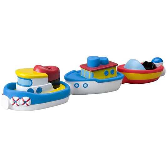 Pack of 3 Rub-A-Dub Magnetic Bath Boats for Toddlers Ages 2 and Up