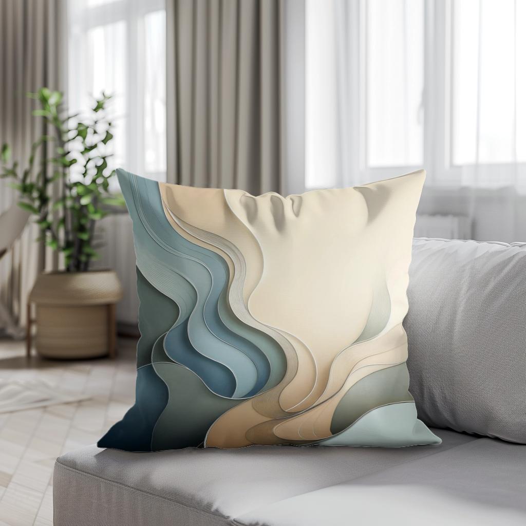 Serenity Shapes Cotton Cushion