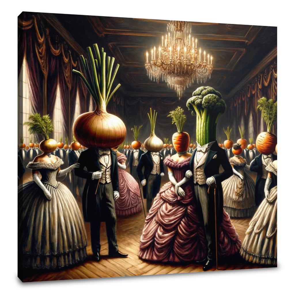 Victorian Vegetable Gala Canvas