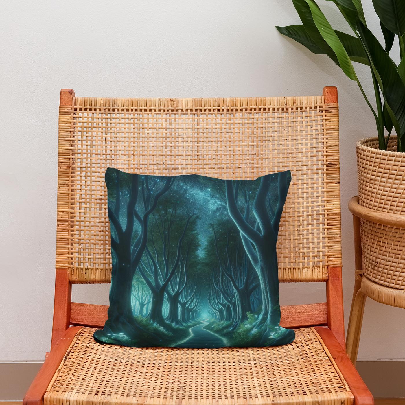 Glowing Grove Cotton Cushion