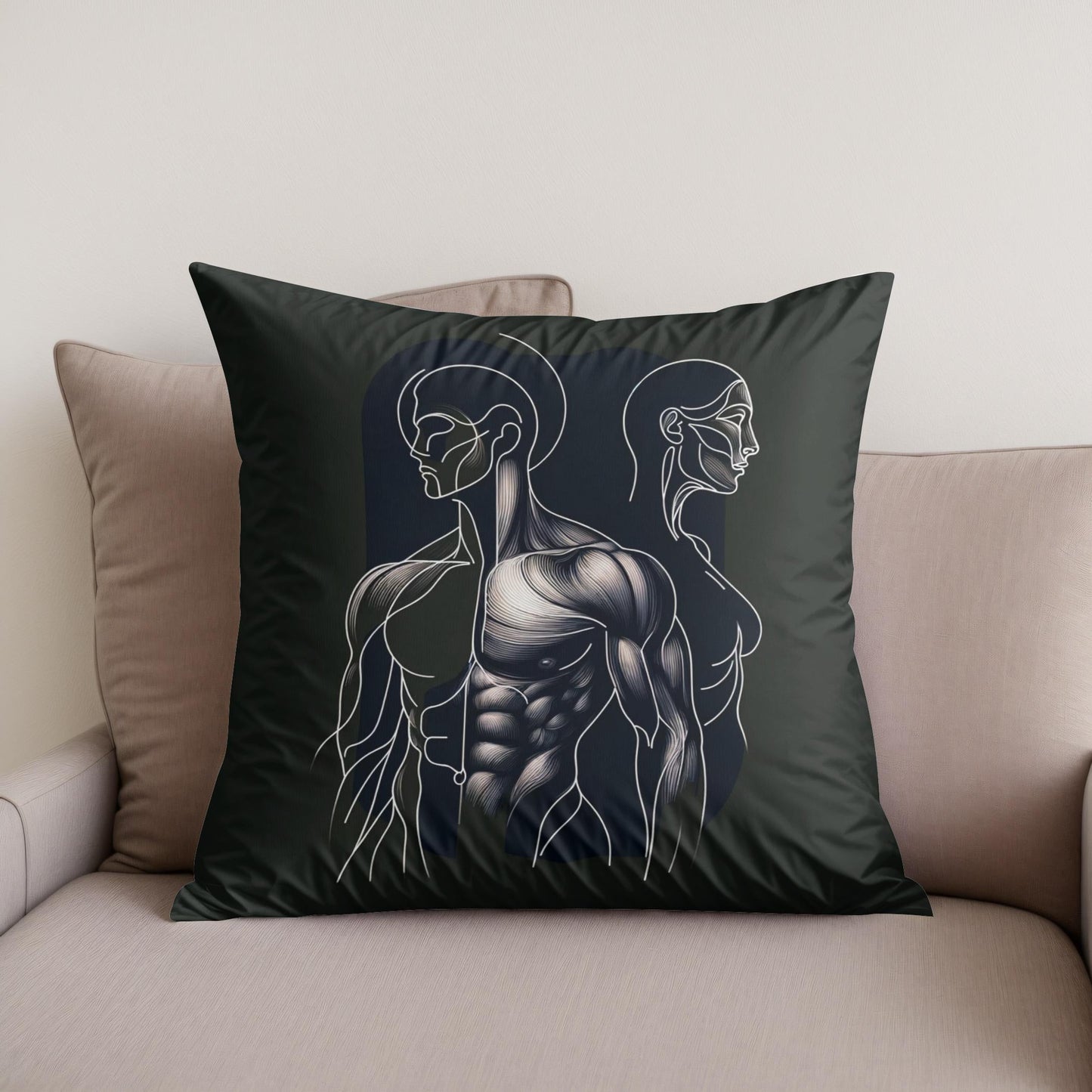 Elegance in Strength Cotton Cushion