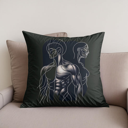 Elegance in Strength Cotton Cushion