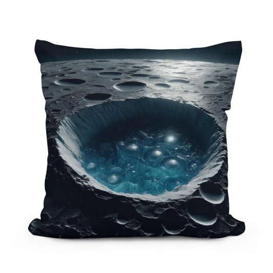 Mercury's Polar Ice Mystery Cotton Cushion