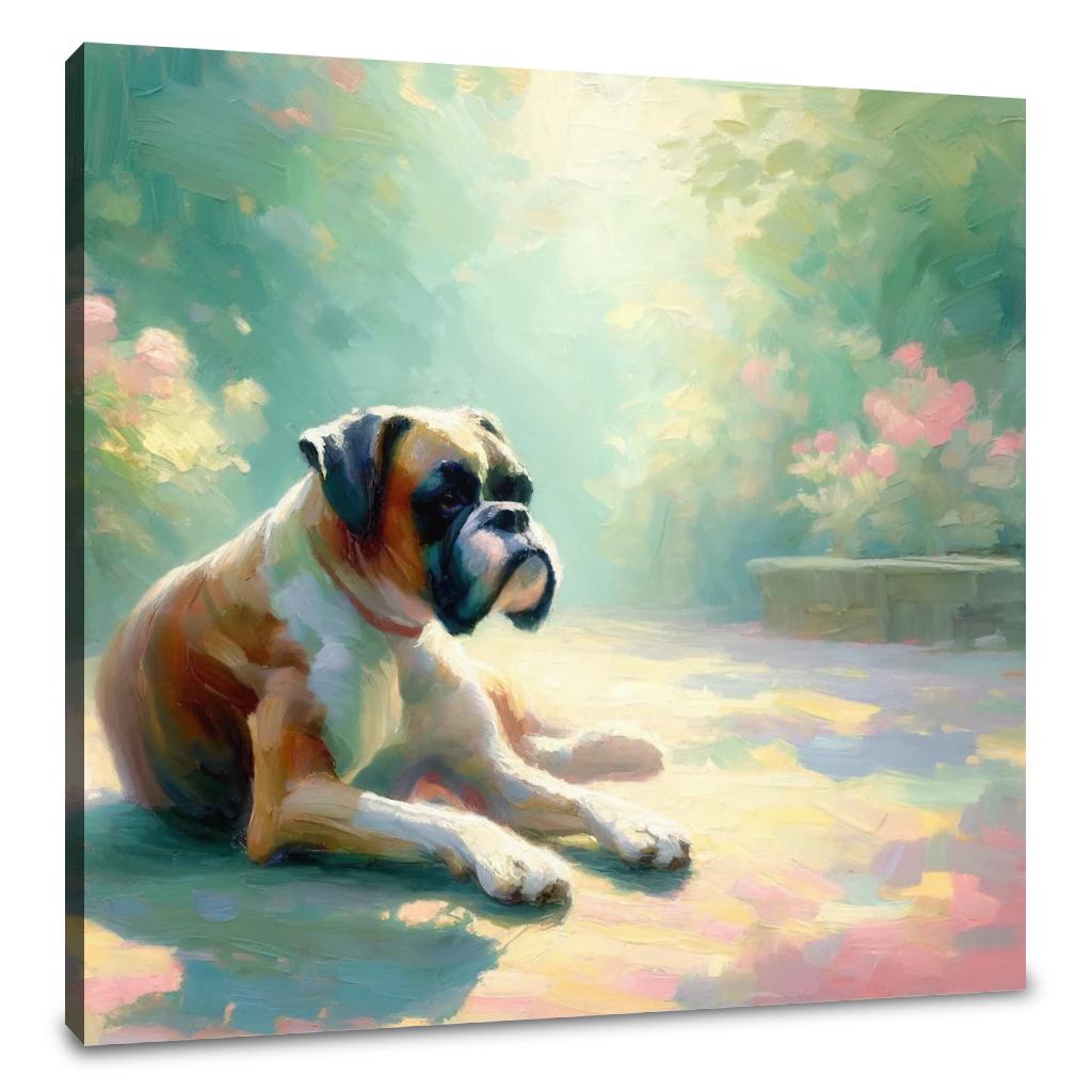 A Tranquil Moment Boxer Dog Canvas
