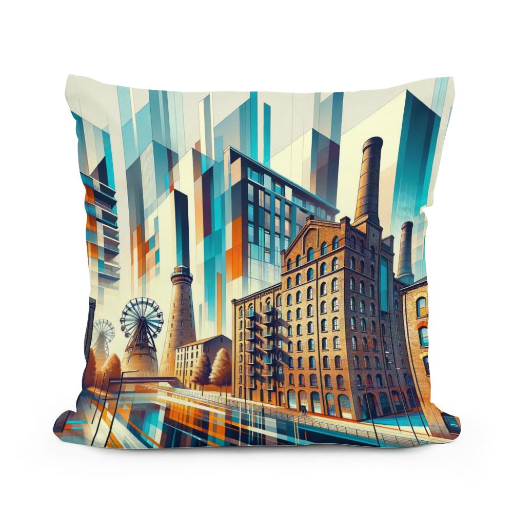 Manchester Ancoats Evolution Cotton Cushion