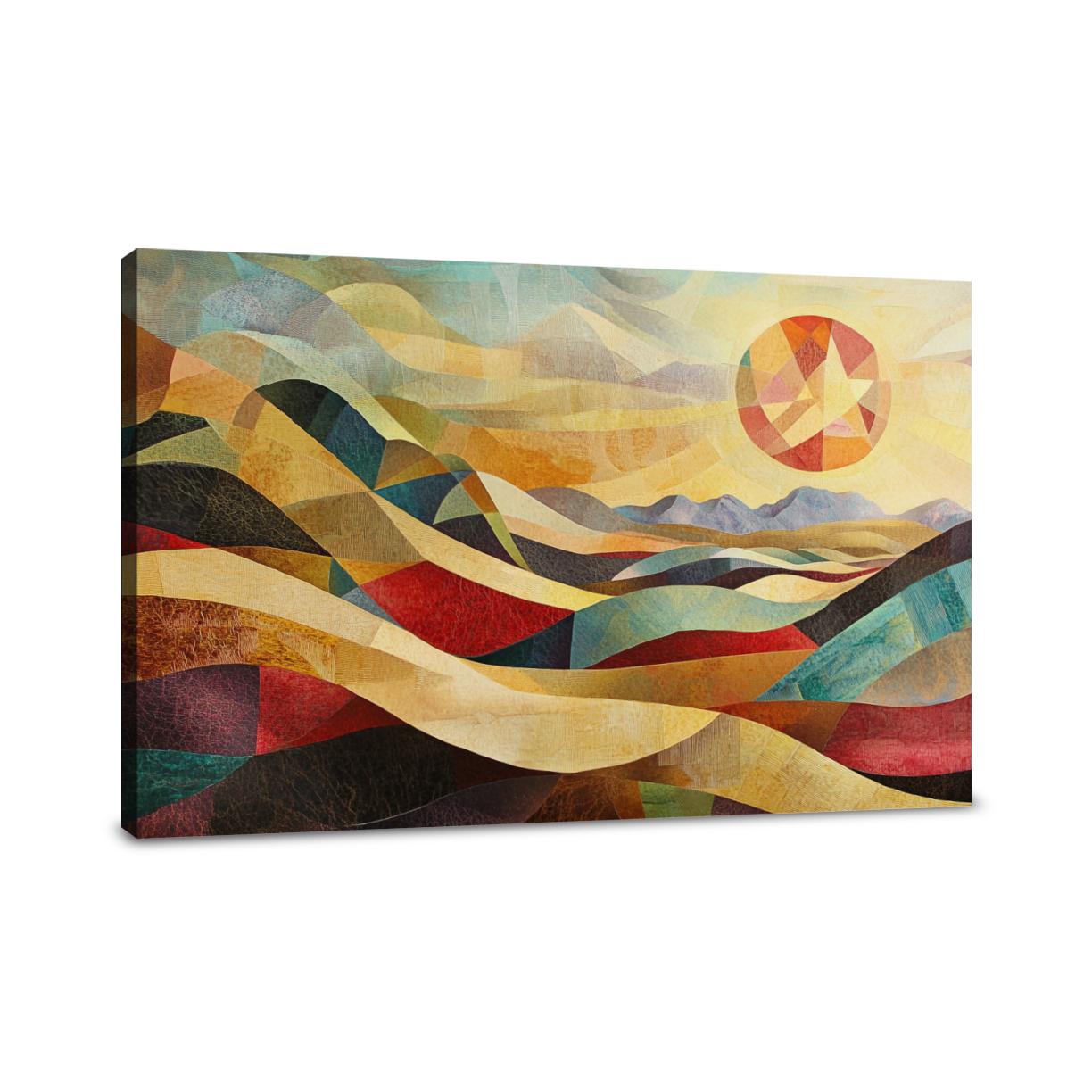 Chaotic Desert Sunrise Canvas