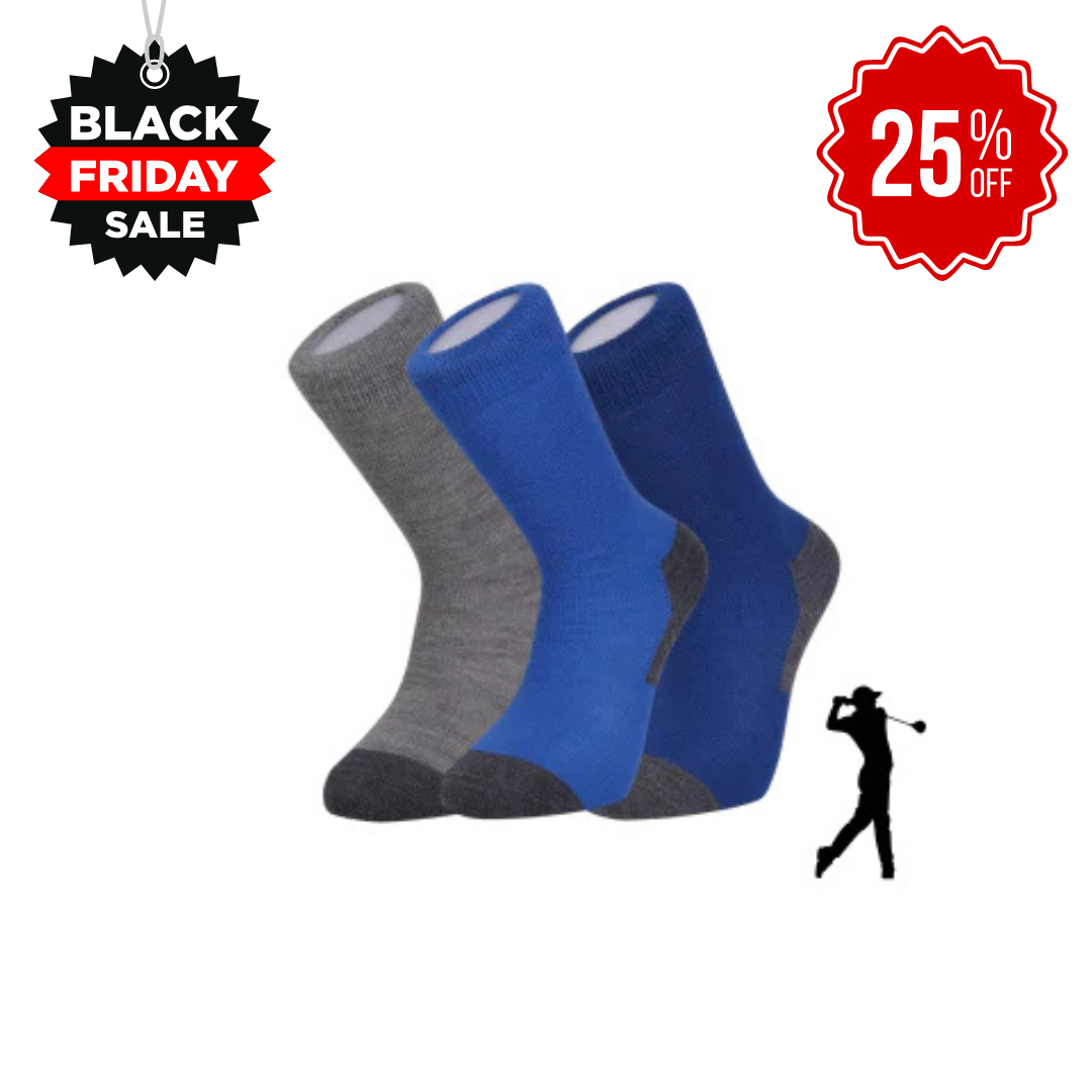 Oakdale Golf Pro - Luxury Merino Golf Socks - 3 Pair bundle