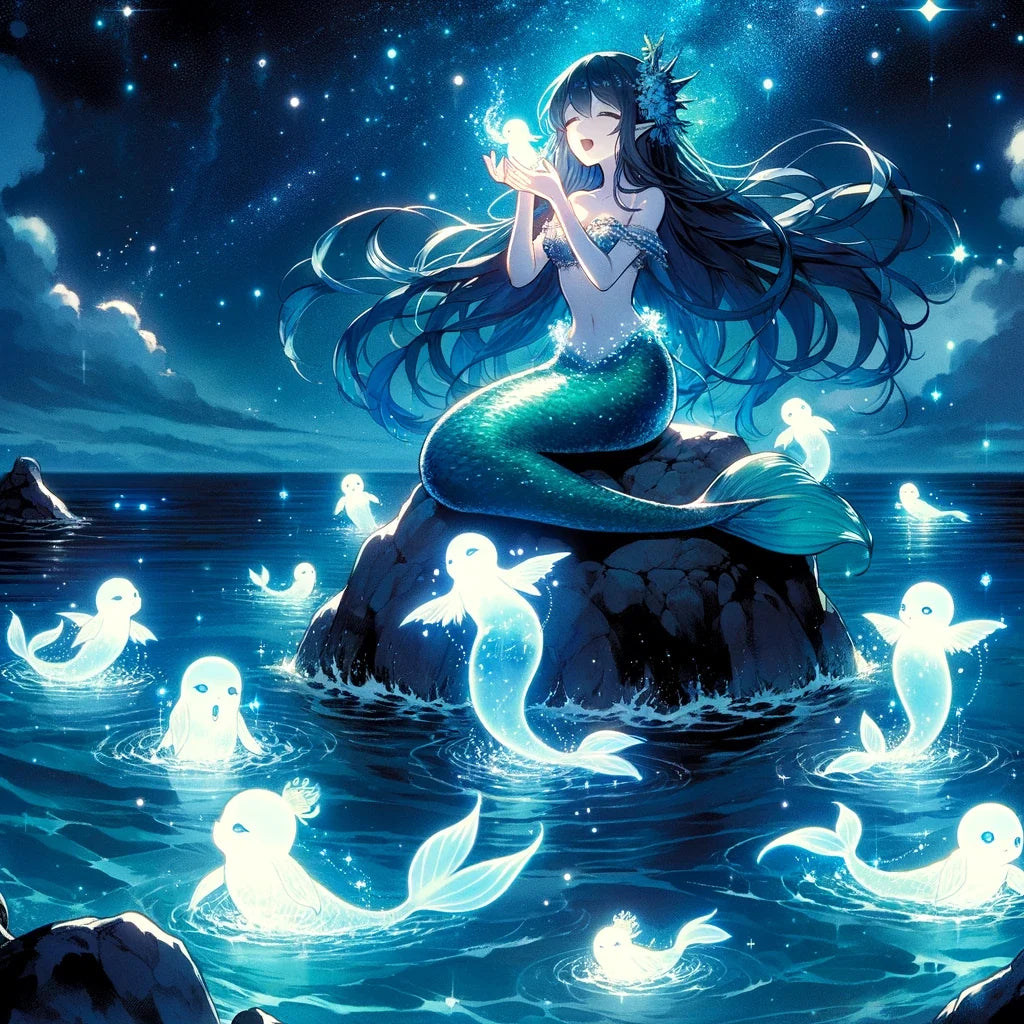 Ocean's Serenade Cotton Cushion