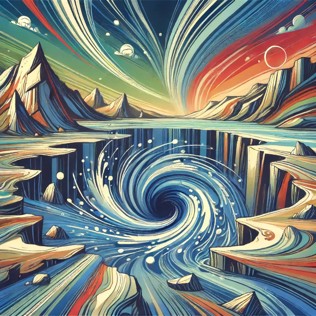 Oceanic Vortex Canvas