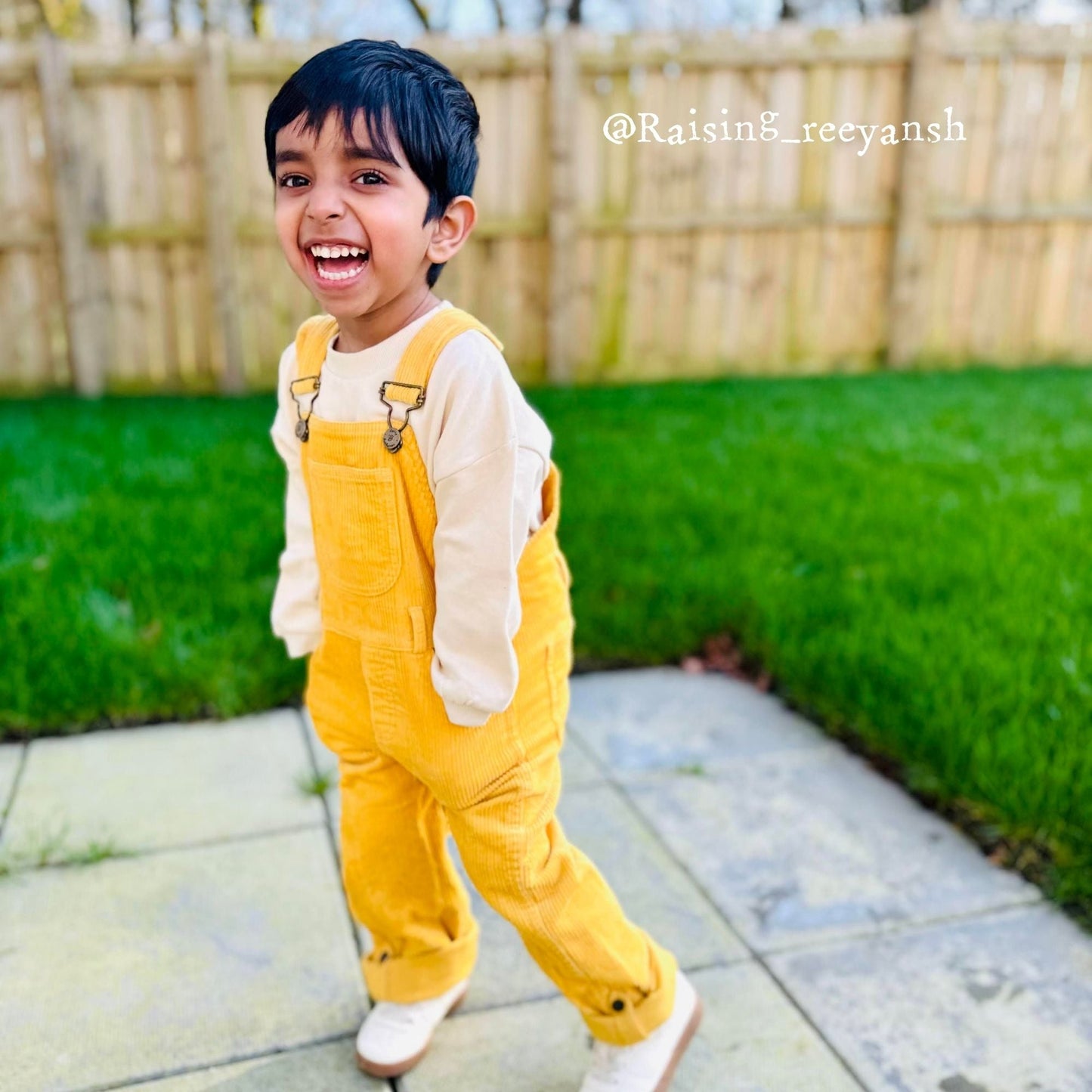 Ochre Chunky Cord Dungarees