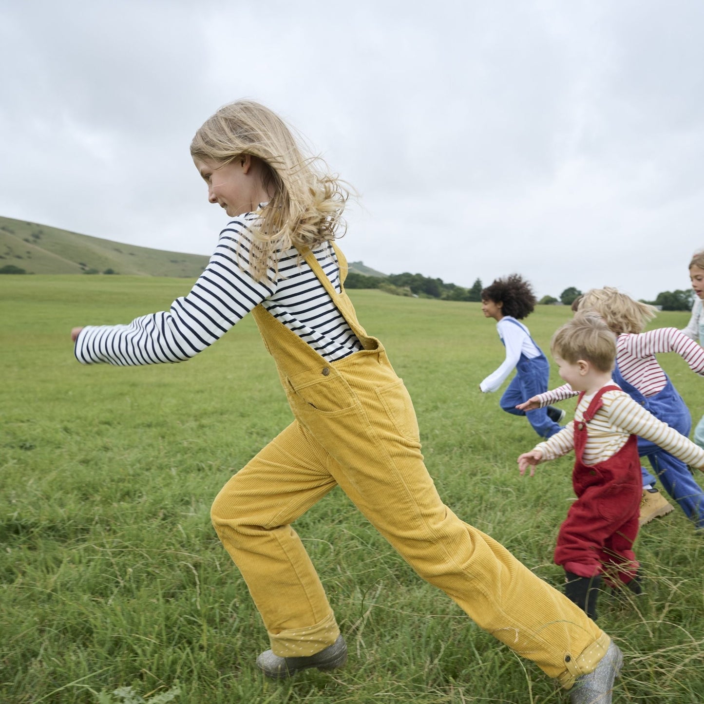 Ochre Chunky Cord Dungarees