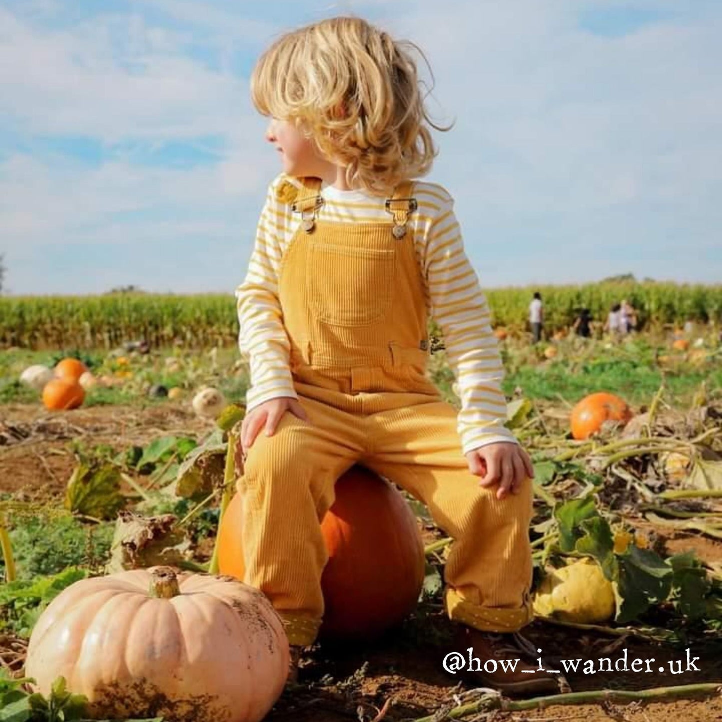 Ochre Chunky Cord Dungarees
