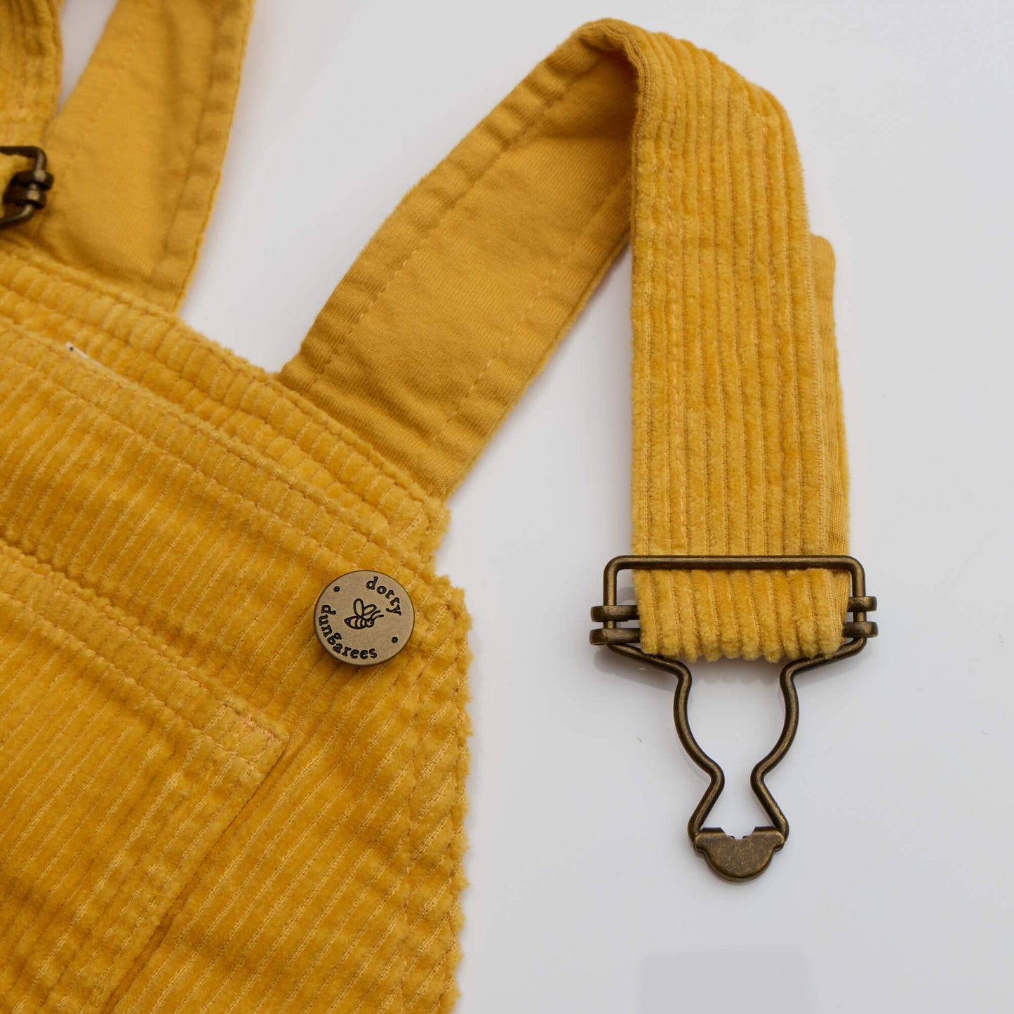 Ochre Chunky Cord Dungarees