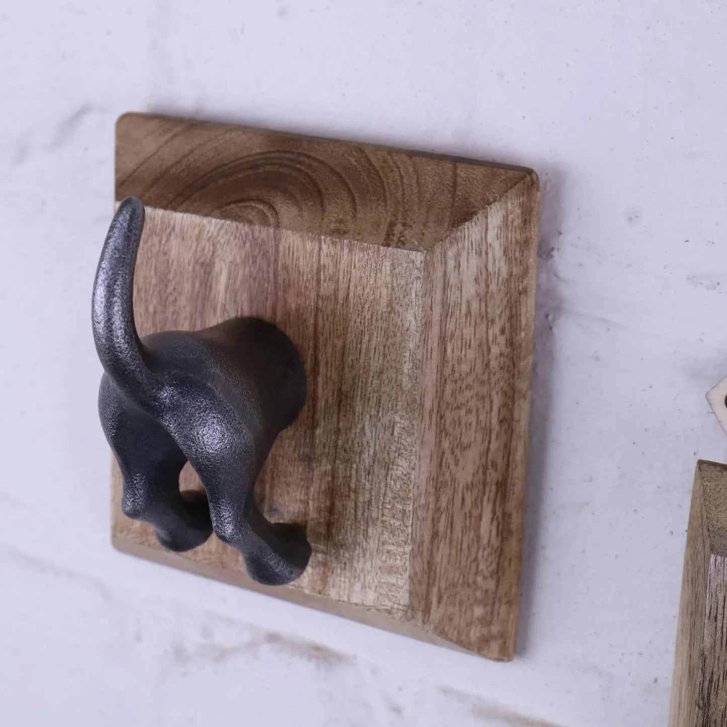 Odhari Dog Tail Hooks Set of 2 Antique Silver or Gold