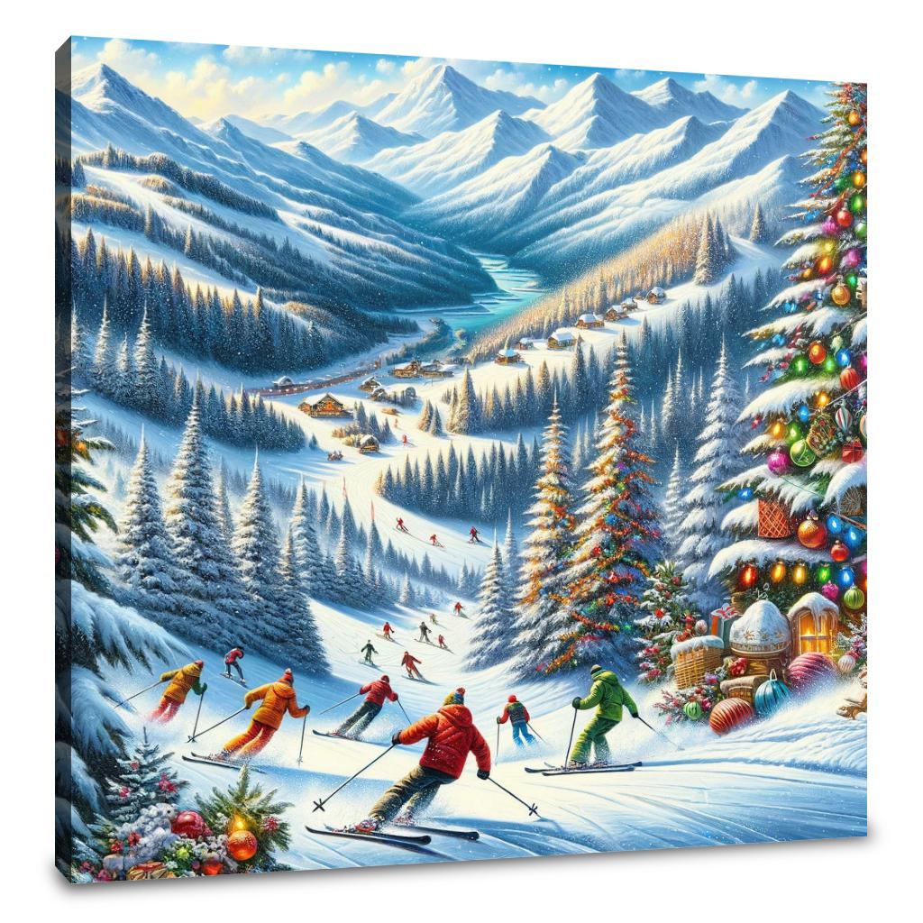 Holiday Slopes Canvas