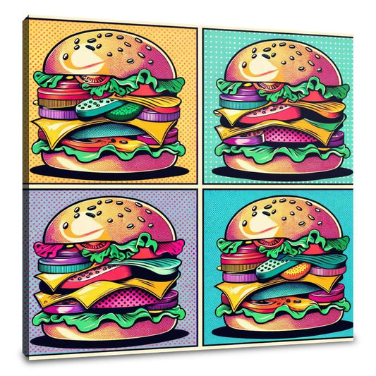 Burger Pop Canvas