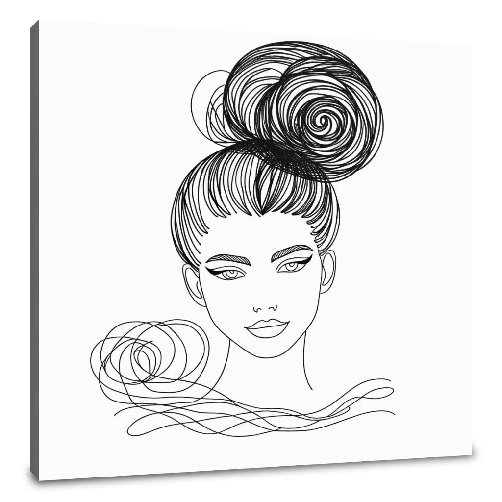 The Elegant Bun Canvas