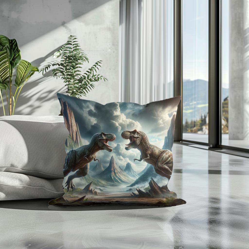 Thunder Duel Rex Cotton Cushion