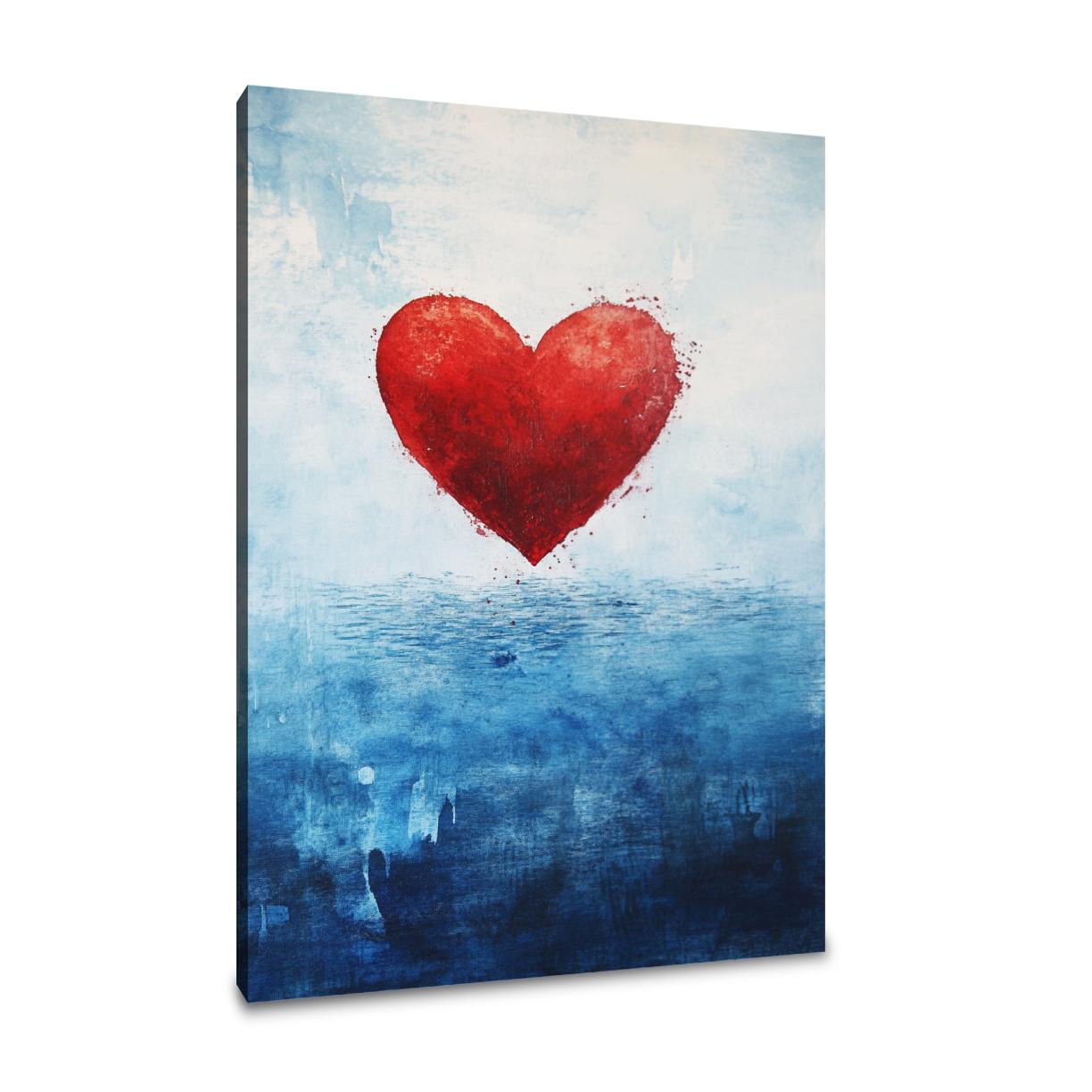 Crimson Heart at Ocean Canvas