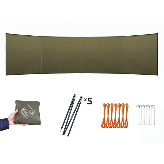 Onewind 6M Camping Windscreen/ Windblocker (With or Without Poles)