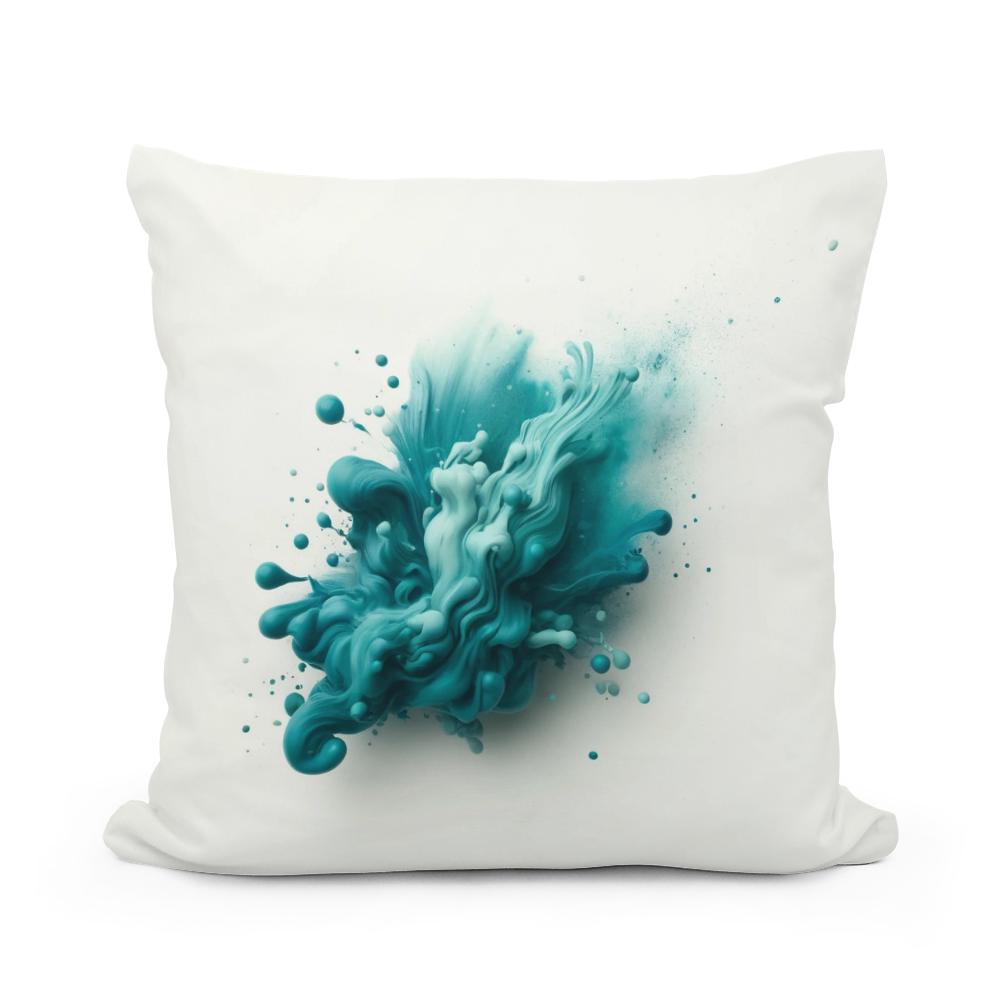 Teal Serenity Cotton Cushion