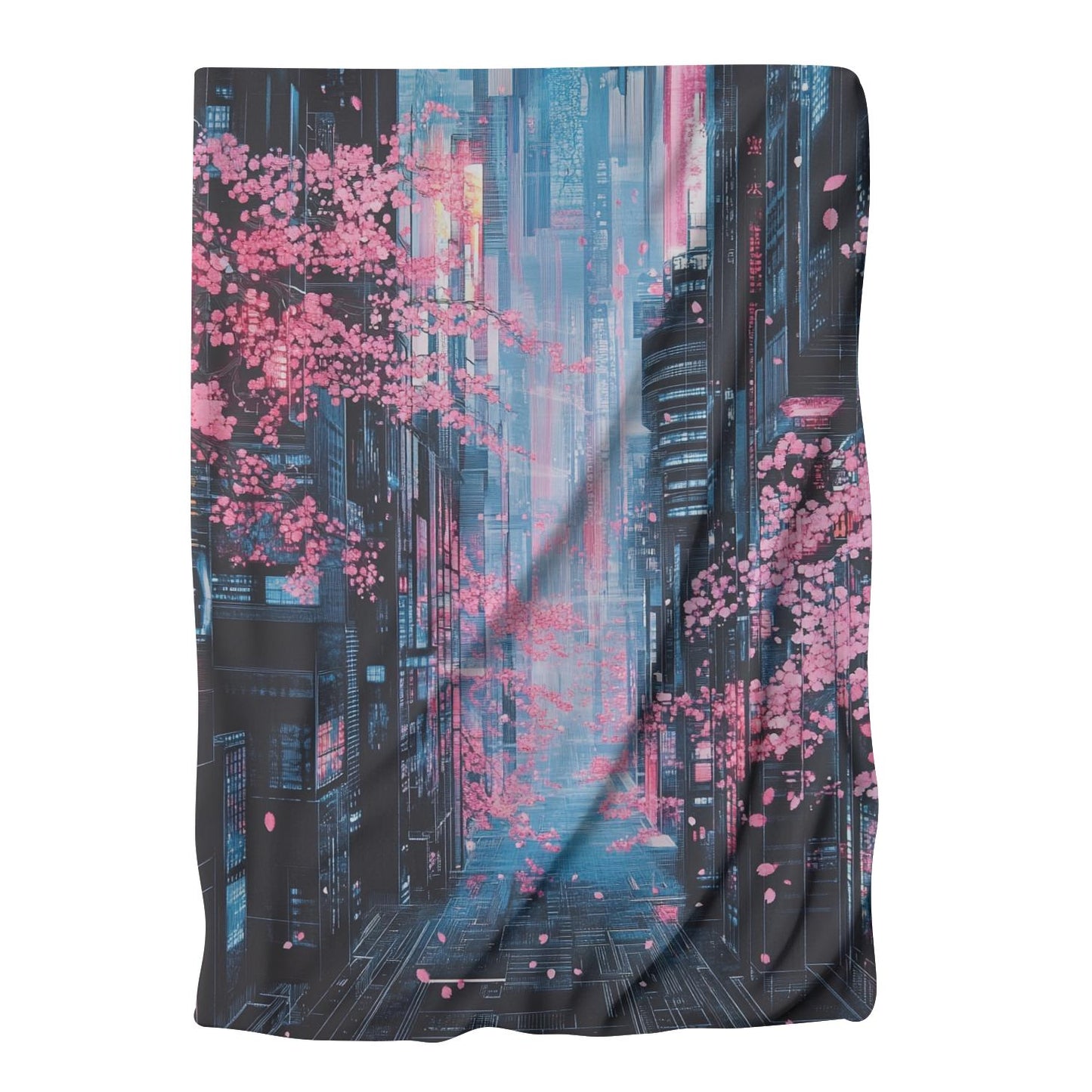 Neon Cyberspace Blanket