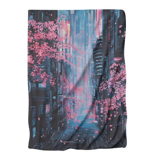Neon Cyberspace Blanket