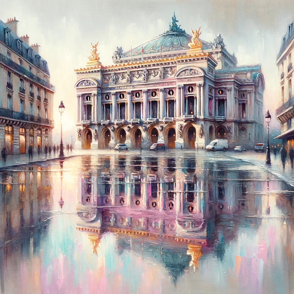 Opera Garnier's Reflection Paris Canvas