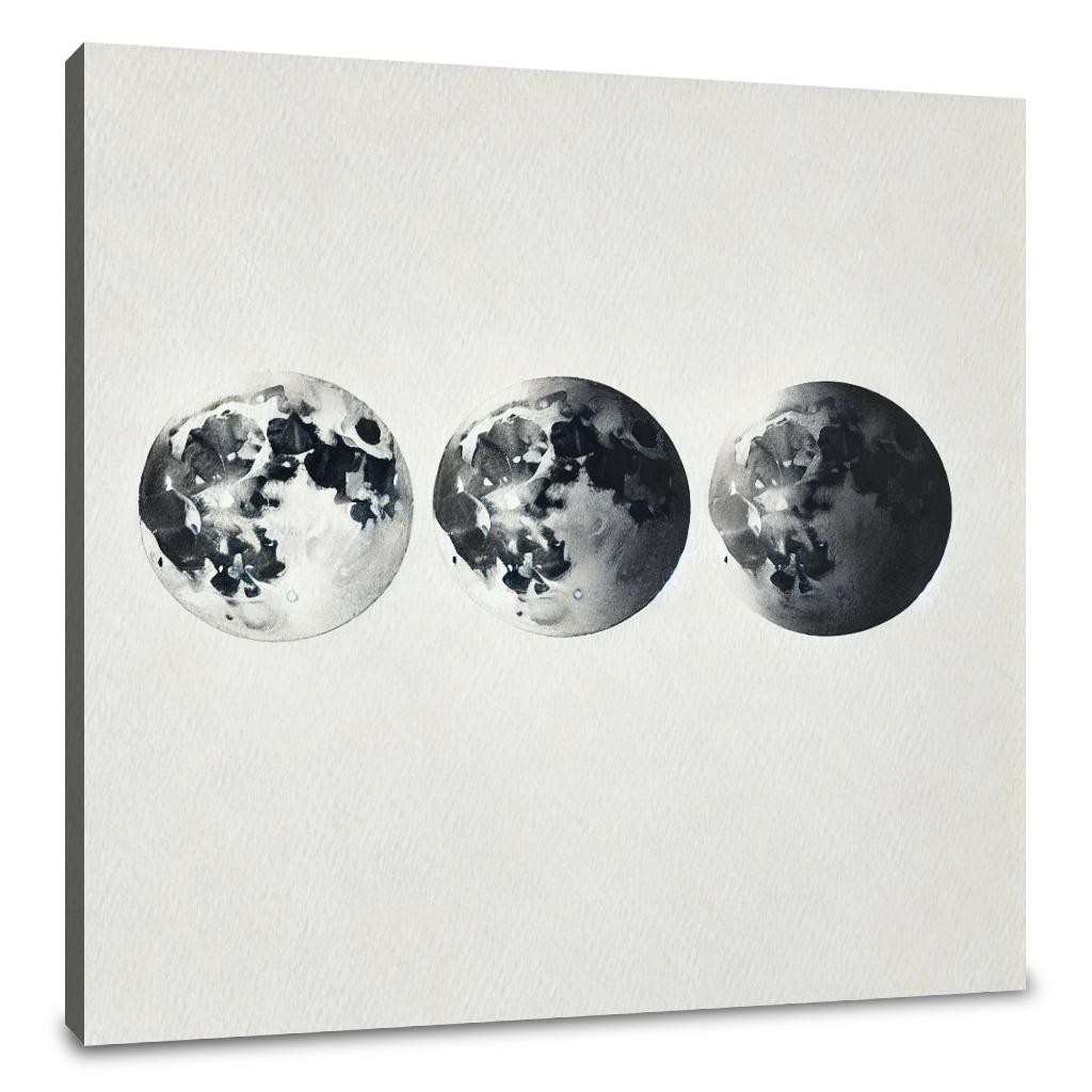 Lunar Phases Canvas