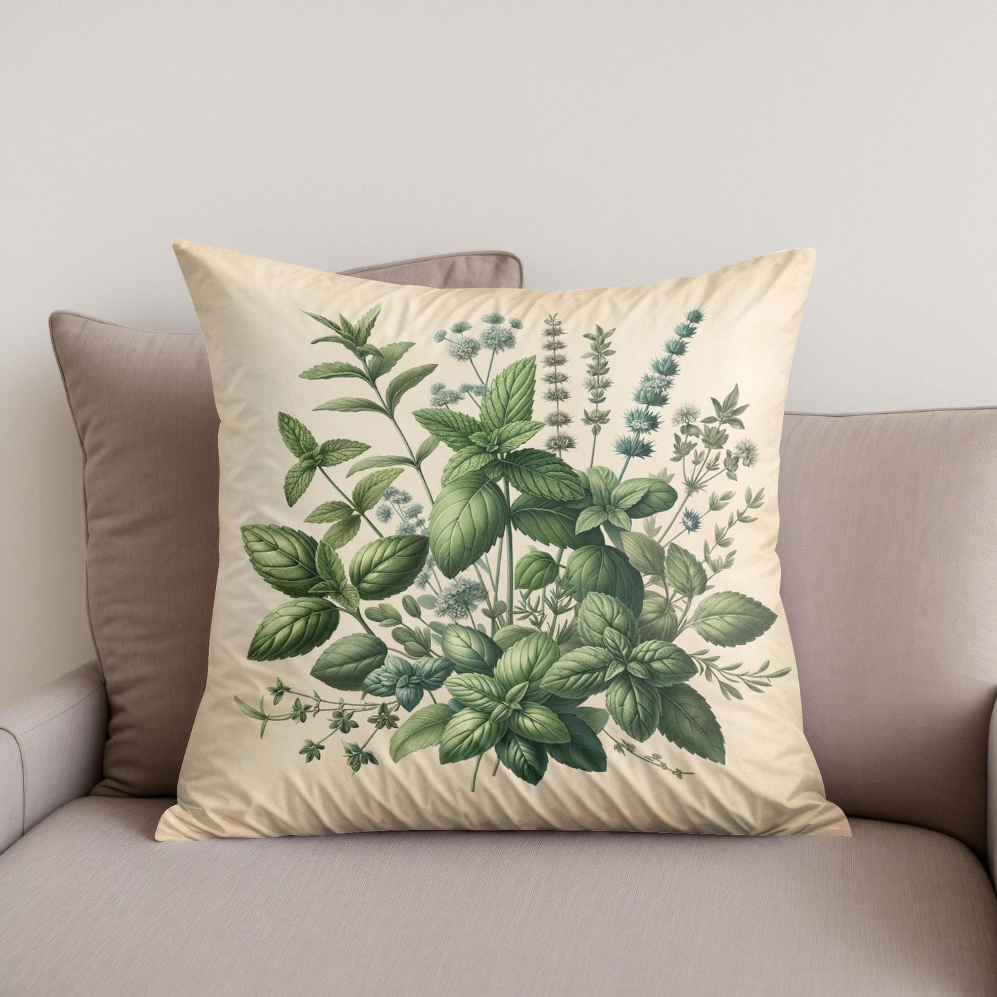Herbal Harmony Cotton Cushion