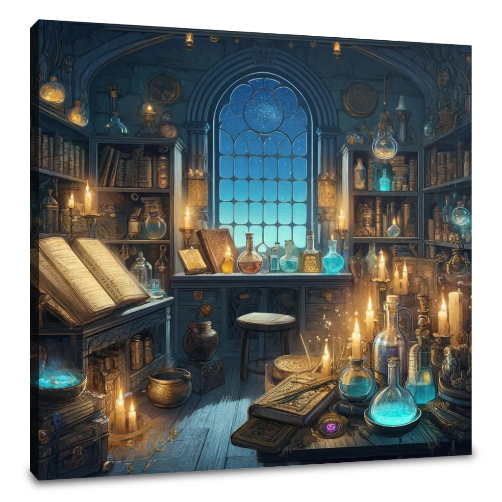 Sorcerer's Study Canvas