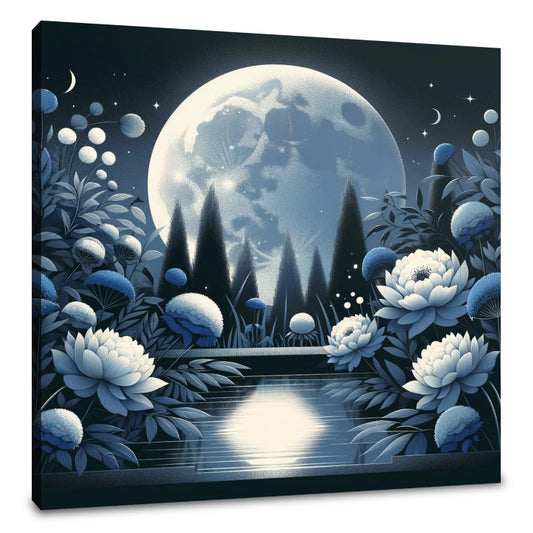 Moonlit Blossom Canvas