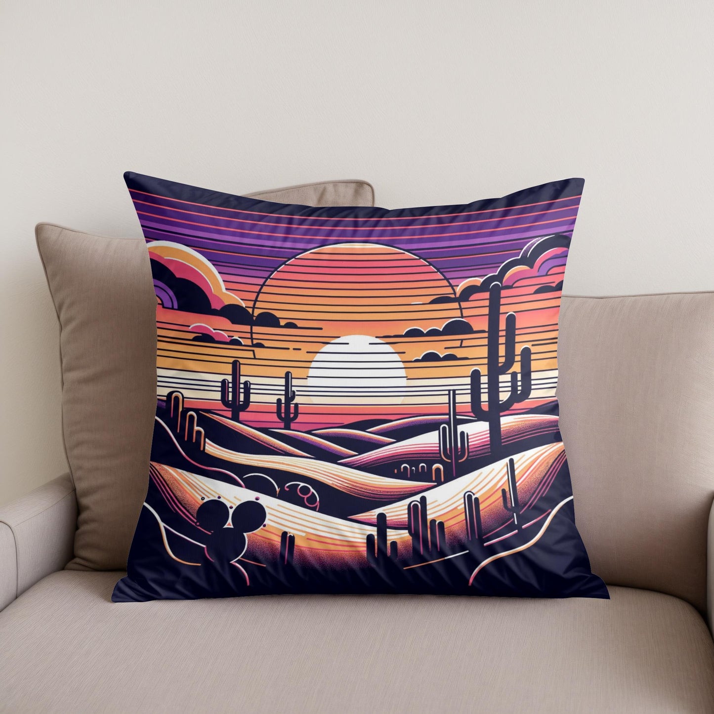 Dusk Mirage Cotton Cushion